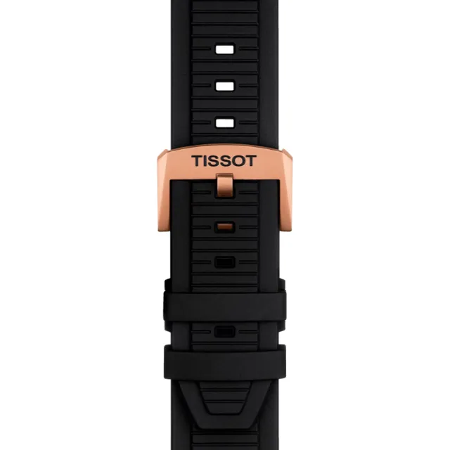 【TISSOT 天梭 官方授權】T-RACE 三眼競速計時石英腕錶 母親節 禮物(T1414173705100)