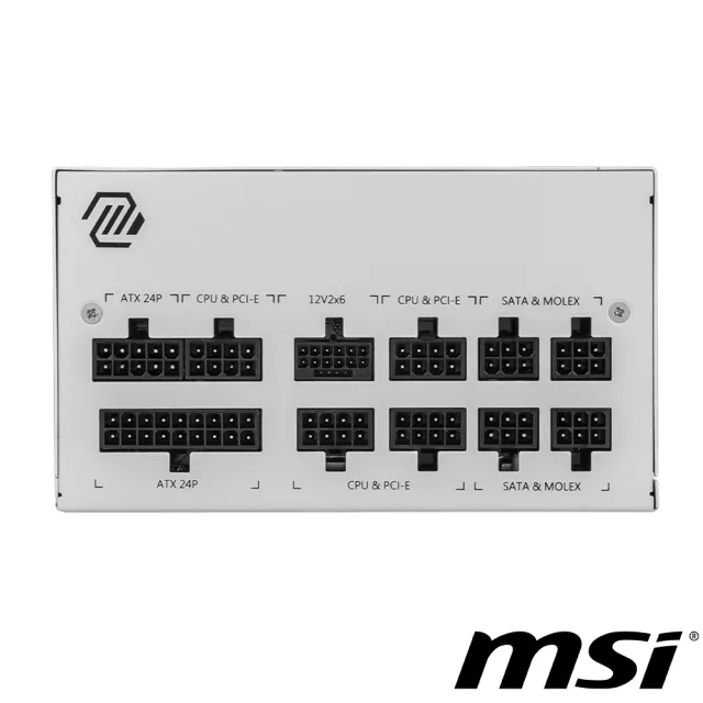 【MSI 微星】MAG A850GL PCIE5 WHITE 80PLUS 金牌 電源供應器