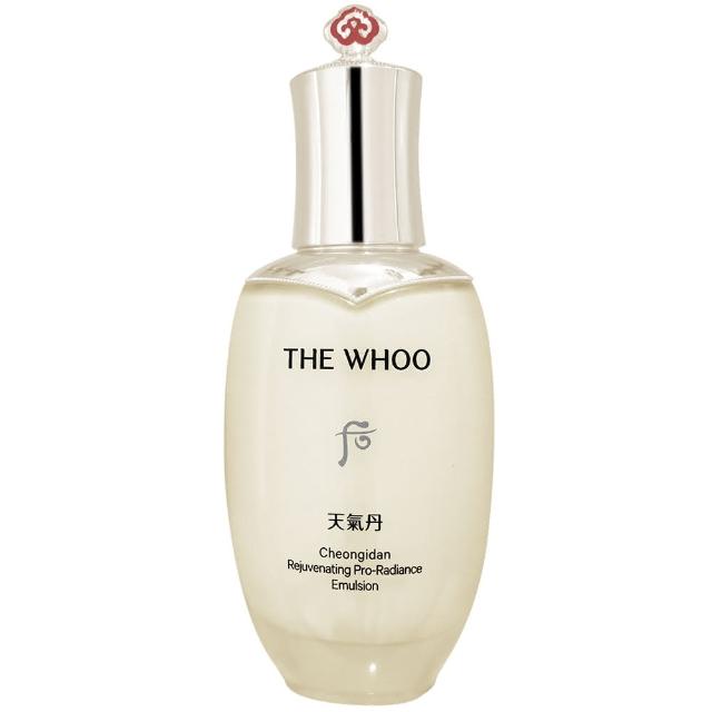 Whoo後 天氣丹PRO光耀重生乳為高階保養乳液，專為大人設計，適用於臉部與眼部。具有強效保濕與抗老功效，適合各種膚質使用，提供長效滋養與光采肌膚。