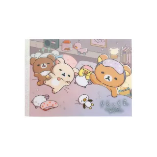 【San-X】拉拉熊 懶懶熊 打瞌睡系列 彩色便條本 一起入睡吧(Rilakkuma)