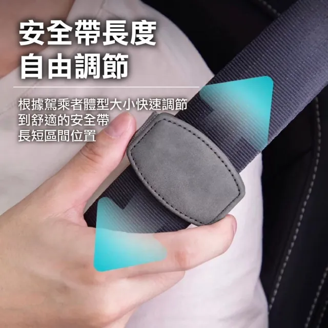 安全帶磁吸固定夾 多色可選(麂皮安全帶限位器/麂皮安全帶夾)