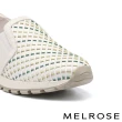 【MELROSE】美樂斯 日常美學編條牛皮厚底休閒鞋(綠)