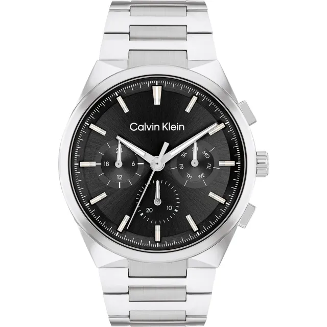 【Calvin Klein 凱文克萊】CK Distinguish 日曆手錶-44mm(25200459)