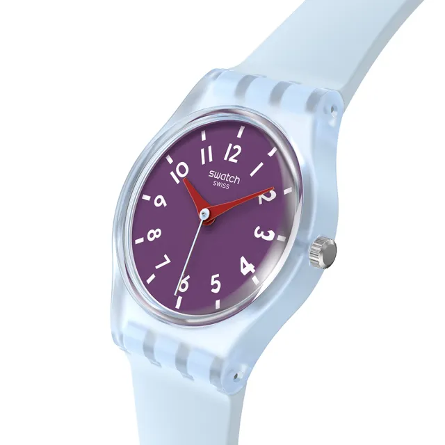 【SWATCH】Lady 原創系列手錶 POWDER PLUM 女錶 手錶 瑞士錶 錶(25mm)