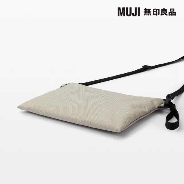 【MUJI 無印良品】撥水加工聚酯纖維隨身側包(共2色)