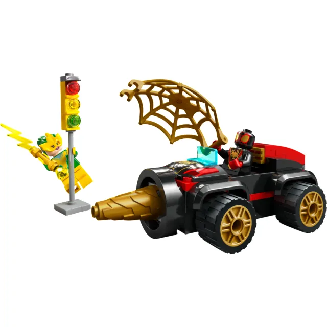 【LEGO 樂高】Spidey 10792 Drill Spinner Vehicle(電光女 學齡前玩具)