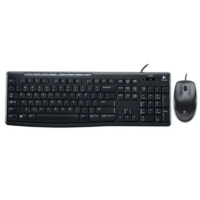 【Logitech 羅技】MK200 USB有線鍵盤滑鼠組(920-002695)