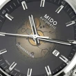 【MIDO 美度】Commander Gradient香榭漸層透視腕錶 精鋼黑款-加上鍊機＆多豪禮 M6(M021.407.11.411.00)