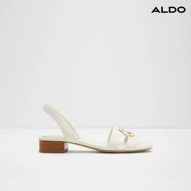 ALDOALDO EBALAVER-魅力鏤空低跟涼鞋-女鞋(白色)