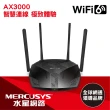 【Mercusys 水星】搭 延長線+無線滑鼠 ★ WiFi 6 雙頻 AX3000 路由器/分享器 (MR80X)