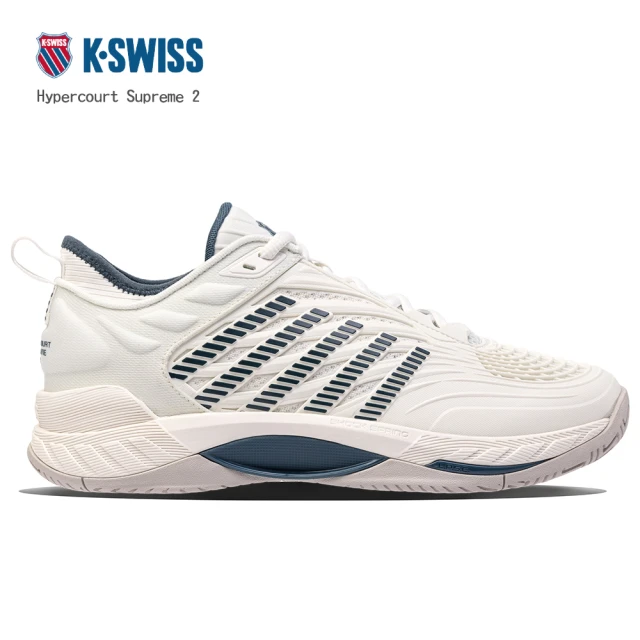 K-SWISSK-SWISS 進階網球鞋 男鞋 白藍 Hypercourt Supreme 2