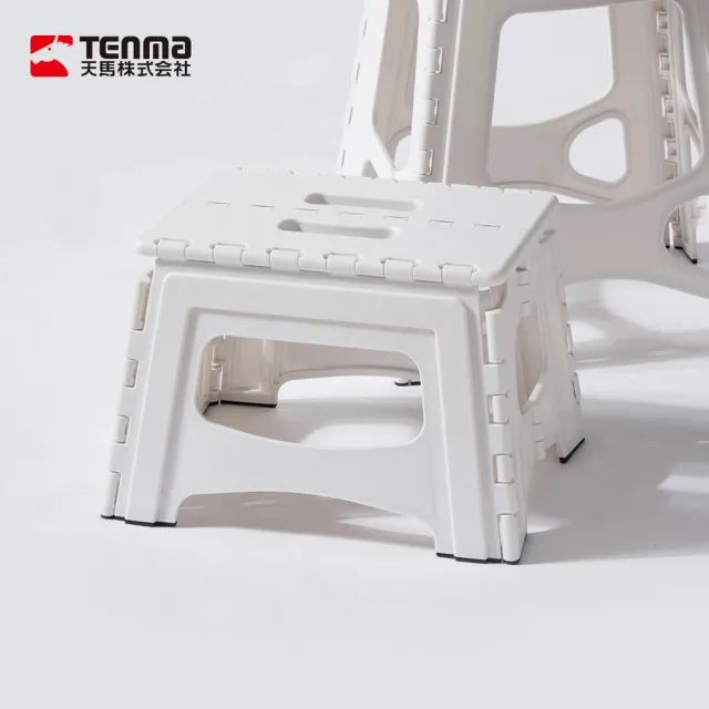 【TENMA 天馬】快收耐固便攜式防滑摺疊/摺合椅-高22CM-多色可選(摺疊椅/浴室椅/折疊椅/折合椅)