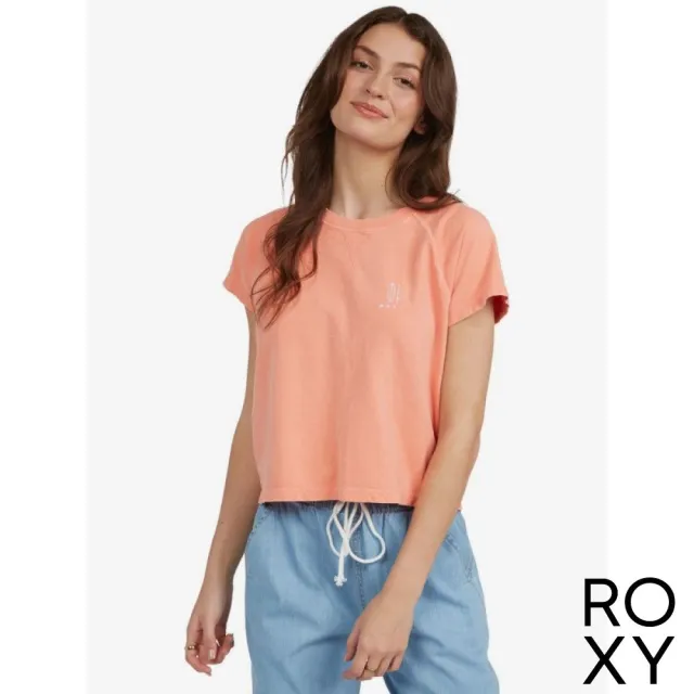 【ROXY】女款 女裝 短袖T恤 JUST SURF RSST(珊瑚紅)