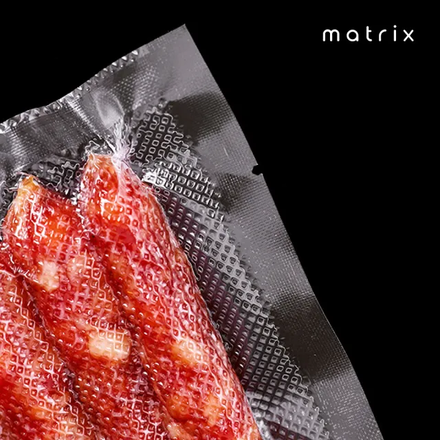 【matrix】真空機專用食品級網紋真空袋20x25cm 100片(耐低溫冷凍 可微波隔水加熱 不添加黏結劑)