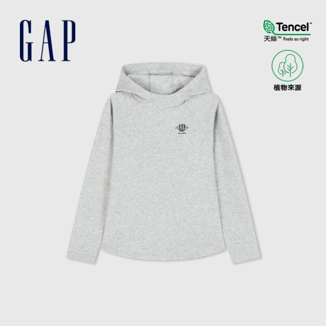 GAPGAP 男童裝 Logo印花帽T-灰色(890301)
