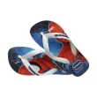 【havaianas 哈瓦仕】拖鞋 童鞋 夾腳拖 漫威英雄 蜘蛛人 Kids Top Marvel Ii 紅藍 4148300-0198K(哈瓦士)