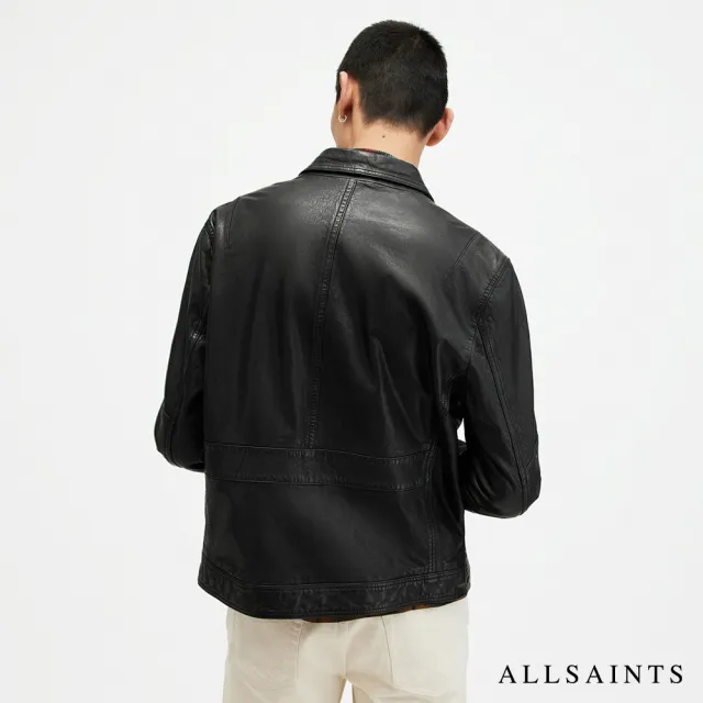 【ALLSAINTS】WHILBY 羊皮襯衫式外套皮衣 ML511Z(常規版型)