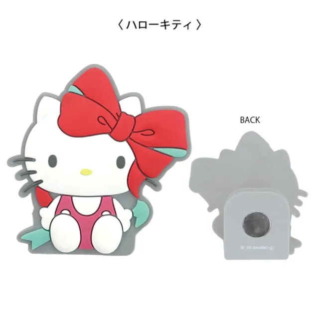 【小禮堂】Sanrio 三麗鷗 造型磁鐵夾 - 蝴蝶結 Kitty 美樂蒂 酷洛米 布丁狗 大耳狗(平輸品)