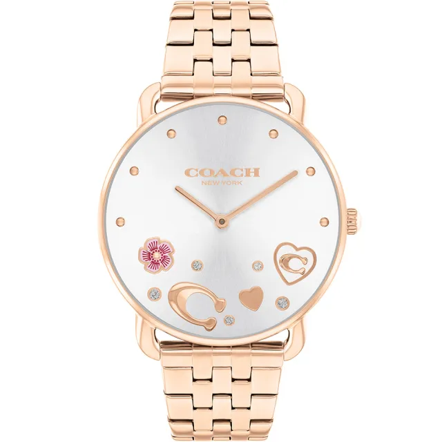 【COACH】Elliot 愛心C字女錶-36mm 送禮 禮物 推薦(CO14504285)