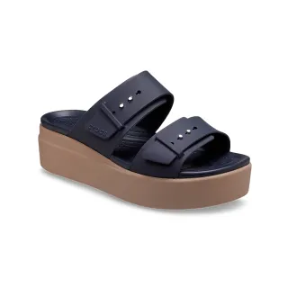 【Crocs】女鞋 布魯克林低跟涼鞋(207431-4LH)