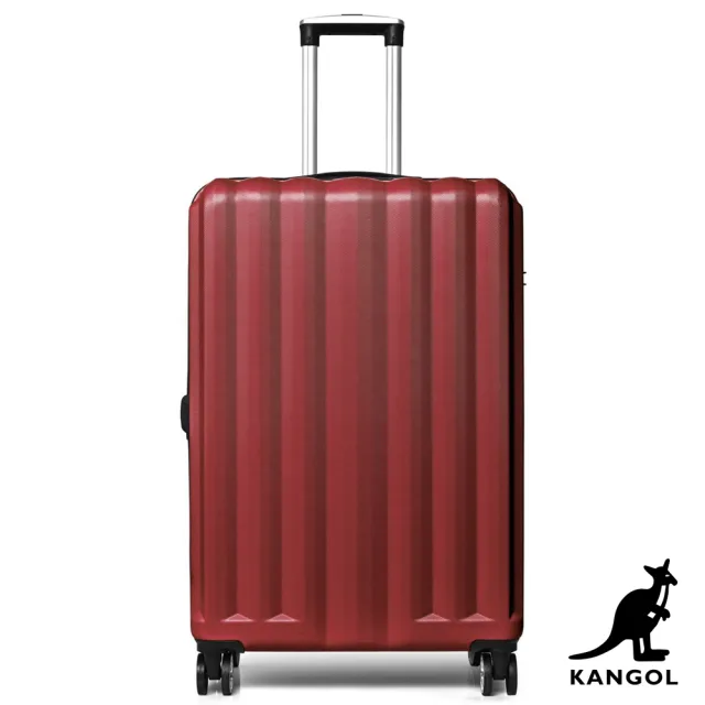 【KANGOL】英國袋鼠海岸線系列ABS硬殼拉鍊28吋行李箱 - 多色可選