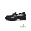 【GREEN PINE】復古女紳鬆高厚底鞋黑色(00852191)