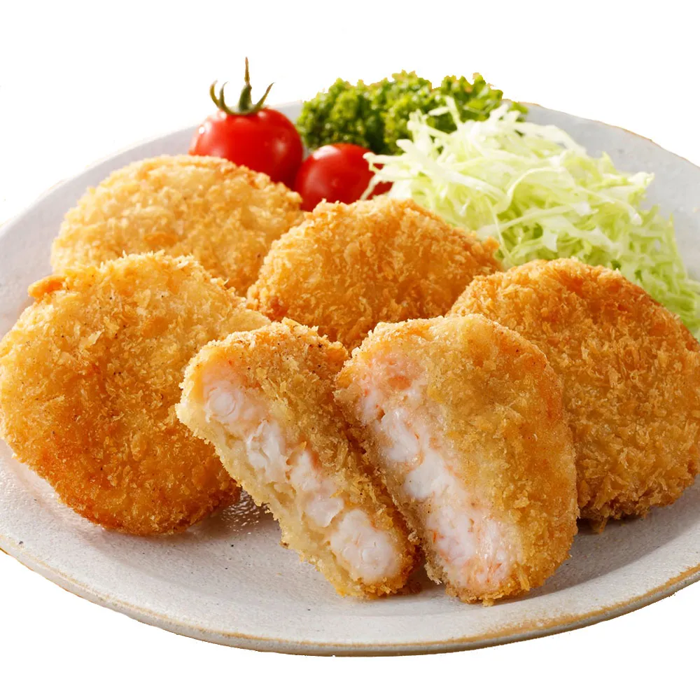 【上野物產批發館】日式蝦排(5片1包. 400g±10%/ 日式/炸物/點心/海鮮/花枝/蝦仁)