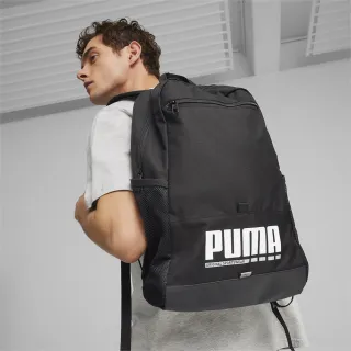 【PUMA】包包 後背包 書包 旅行包 男 女 Plus 黑色(09034601)