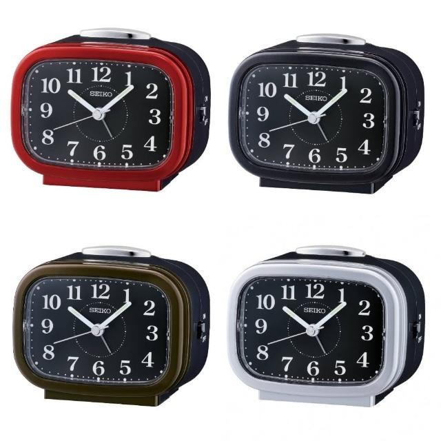 【SEIKO 精工】精工寧靜夜晚靜音貪睡鬧鐘(QHK060)