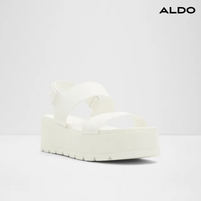 【ALDO】THILA-獨特個性設計厚底涼鞋-女鞋(白色)