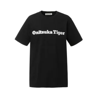 【Onitsuka Tiger】Onitsuka Tiger鬼塚虎-黑底 LOGO 文字短袖上衣(2183B176-002)