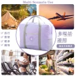 【旅行家】防水行李箱大容量飛機包-紫色(拉桿行李袋 瑜珈包 盥洗包 手提袋 分隔 肩背包 搬家 衣物收納)