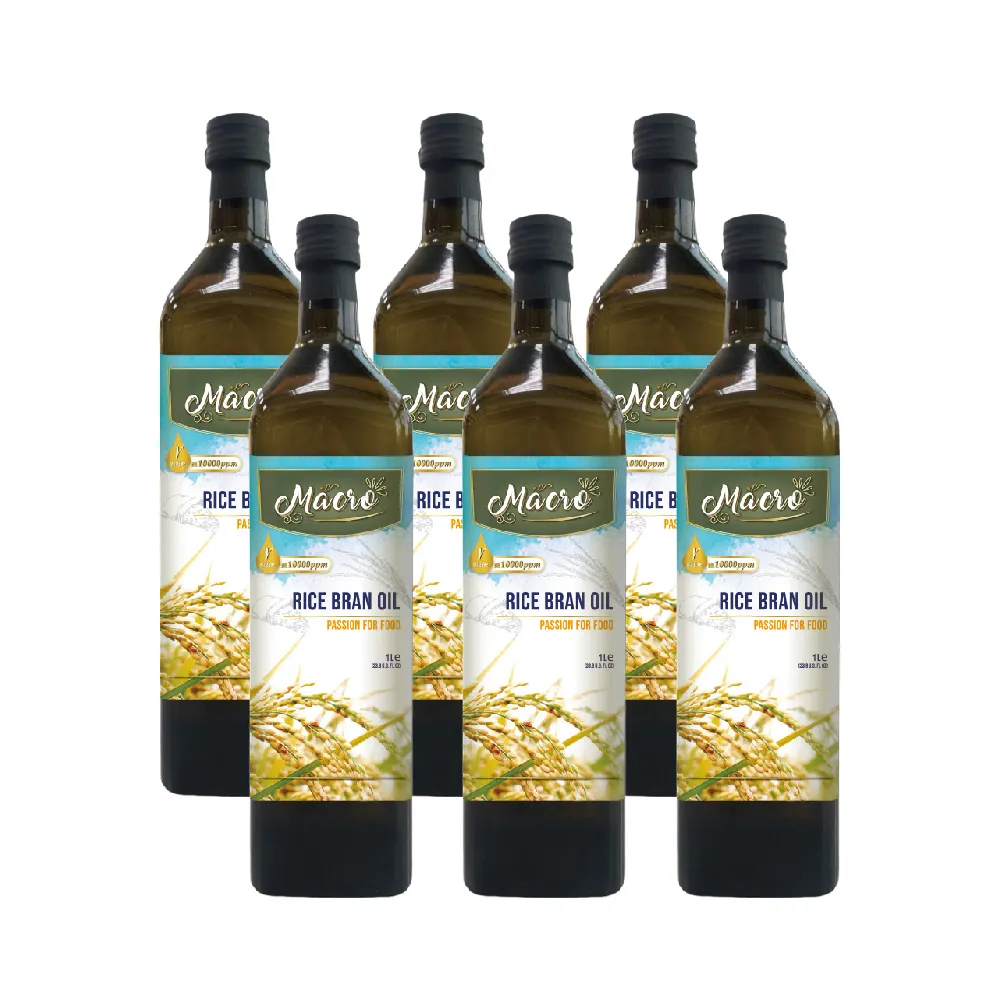 【Macro】100%正統純天然玄米油 1LX6瓶