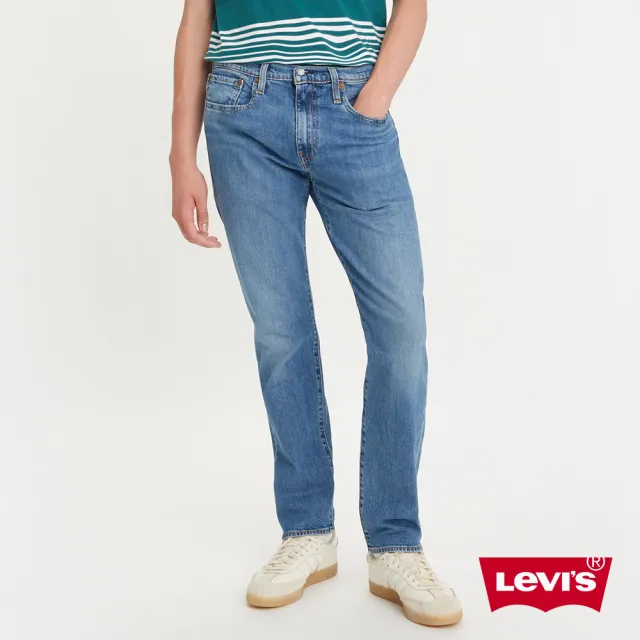 【LEVIS 官方旗艦】男 上寬下窄 502舒適窄管牛仔褲/精工中藍染水洗/天絲棉/彈性布料 熱賣單品 29507-1344