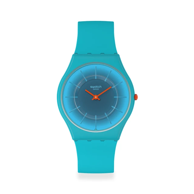 SWATCH Swatch SKIN超薄系列手錶 RADIANTLY TEAL 男錶 女錶 手錶 瑞士錶 錶(34mm)