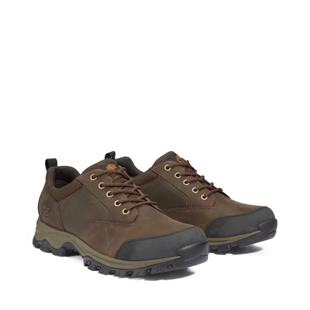 【Timberland】男款棕色防水低筒健行鞋(A11MO214)
