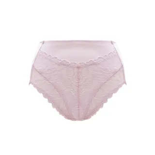 【曼黛瑪璉】雙弧 高腰三角修飾褲 M-XXL(香檳粉)