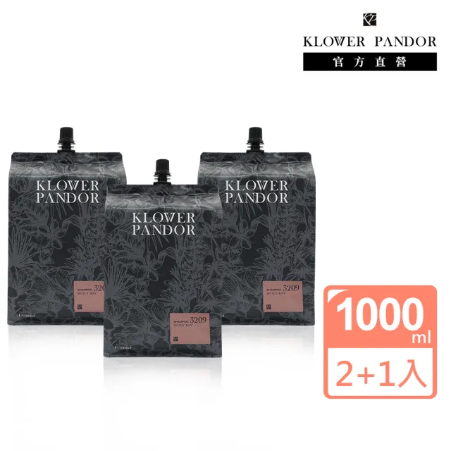 【KLOWER PANDOR】KP記憶香氛 ME TIME 時光香水洗髮露補充包1000ml-3入組(多款任選)