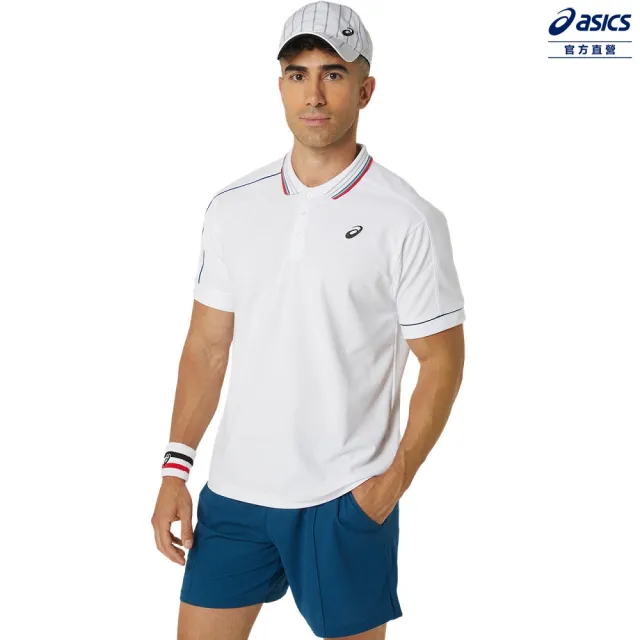 【asics 亞瑟士】POLO 衫 男款  網球上衣(2041A287-100)