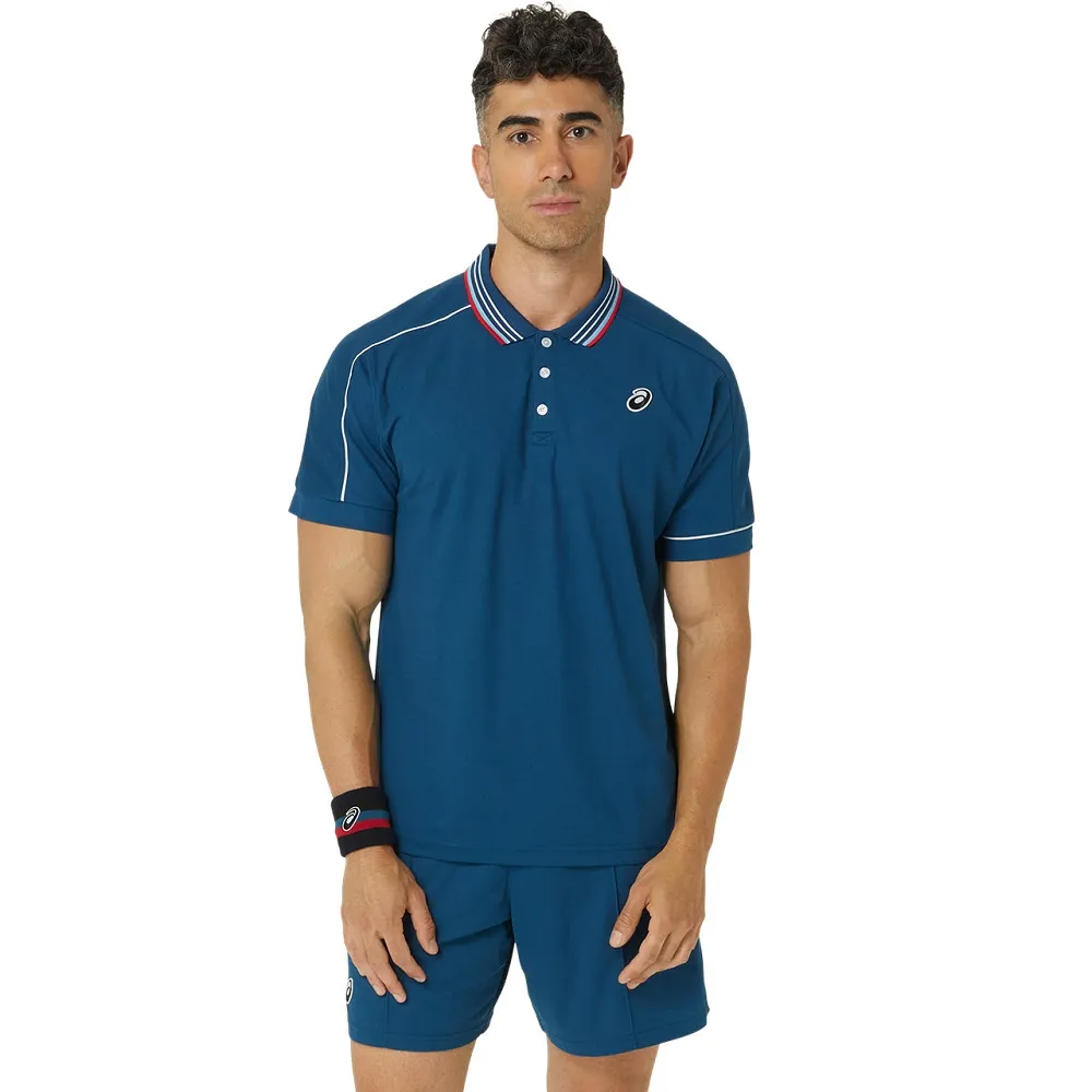 【asics 亞瑟士】POLO 衫 男款  網球上衣(2041A287-412)