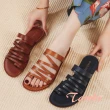 【Taroko】夏季套趾平底輕便羅馬拖鞋(3色可選)