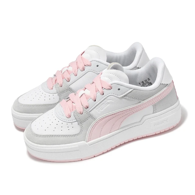 PUMA 休閒鞋 Ca Pro Queen Of 3S Wns 女鞋 粉 白 麂皮 皮革 低筒 微厚底(395882-01)