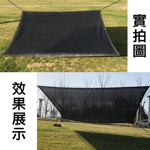 【WOLF WALKERS】3X6米-12針加密加厚遮陽網(包邊防曬網 遮陽布 黑網 大棚養殖農用 3x6米)