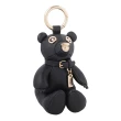 【COACH】荔枝皮革熊熊吊飾/鑰匙圈(金色/黑色)