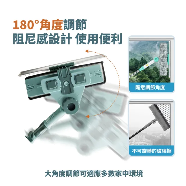 8件套-新年大掃除清潔神器大禮包(免手洗三角拖把 擦窗器 清潔劑)