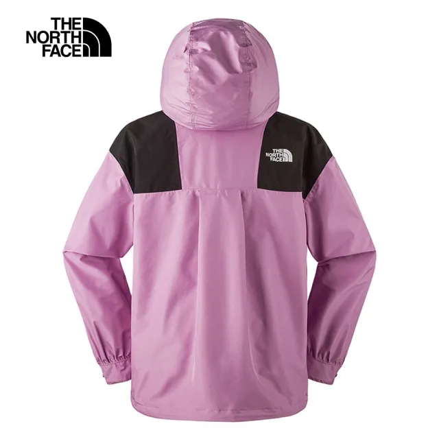 【The North Face 官方旗艦】北面女款紫色防水透氣衝鋒衣｜7QSIPO2