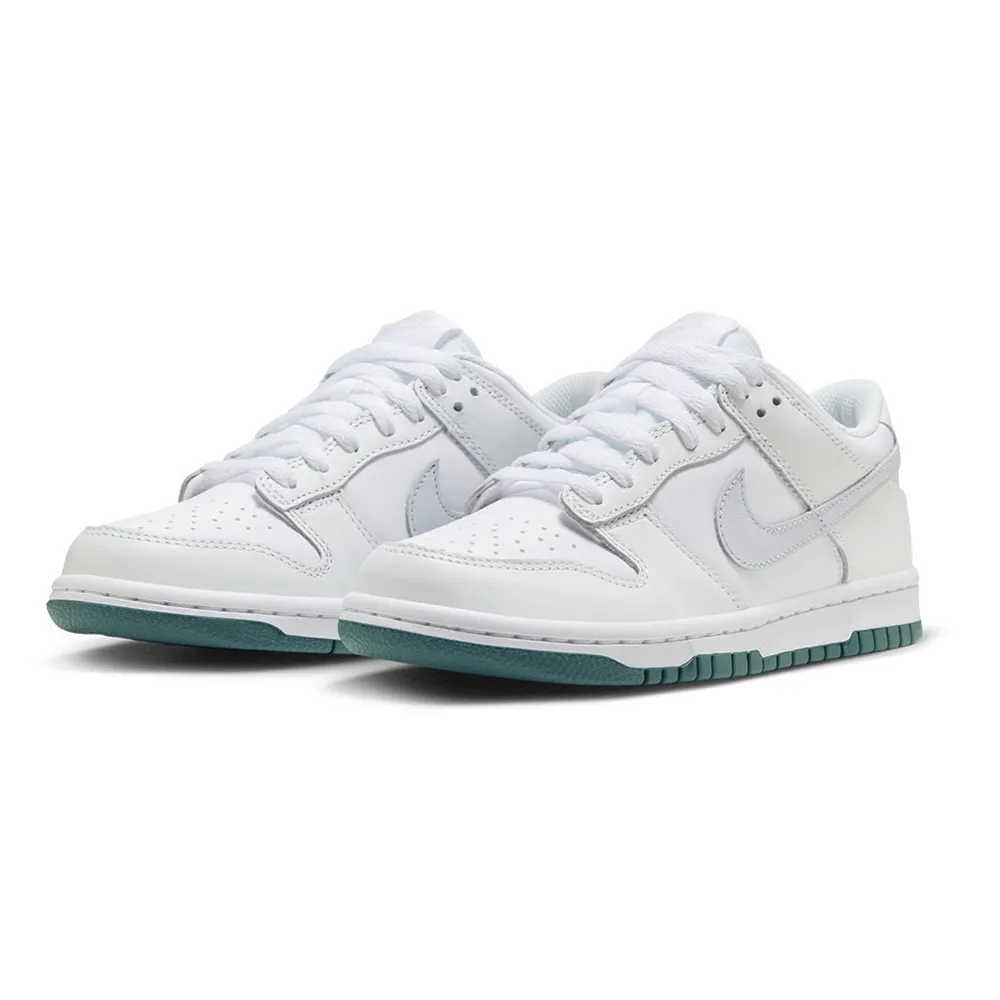 【NIKE 耐吉】Nike Dunk Low 莫蘭迪白綠 大童 休閒鞋 FD9911-101