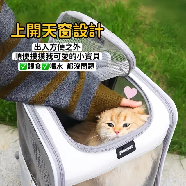 【Petvibe】全景透明寵物後背包(寵物外出包/貓咪外出包/太空包/寵物外出/貓背包/寵物背包/寵物旅行袋)