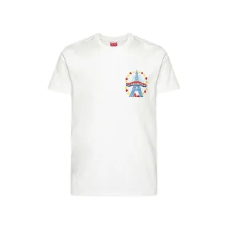 【KENZO】新款 男款 KENZO DRAWN VARSITY 刺繡LOGO 短袖T恤-白色(S號、M號、L號)
