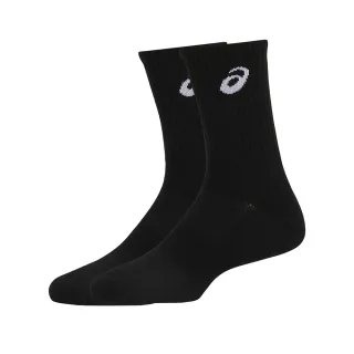 【asics 亞瑟士】兩入組中筒襪 男女中性款  訓練配件(3033C029-001)